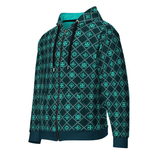 SMX Pattern (Neon) -  Unisex zip hoodie