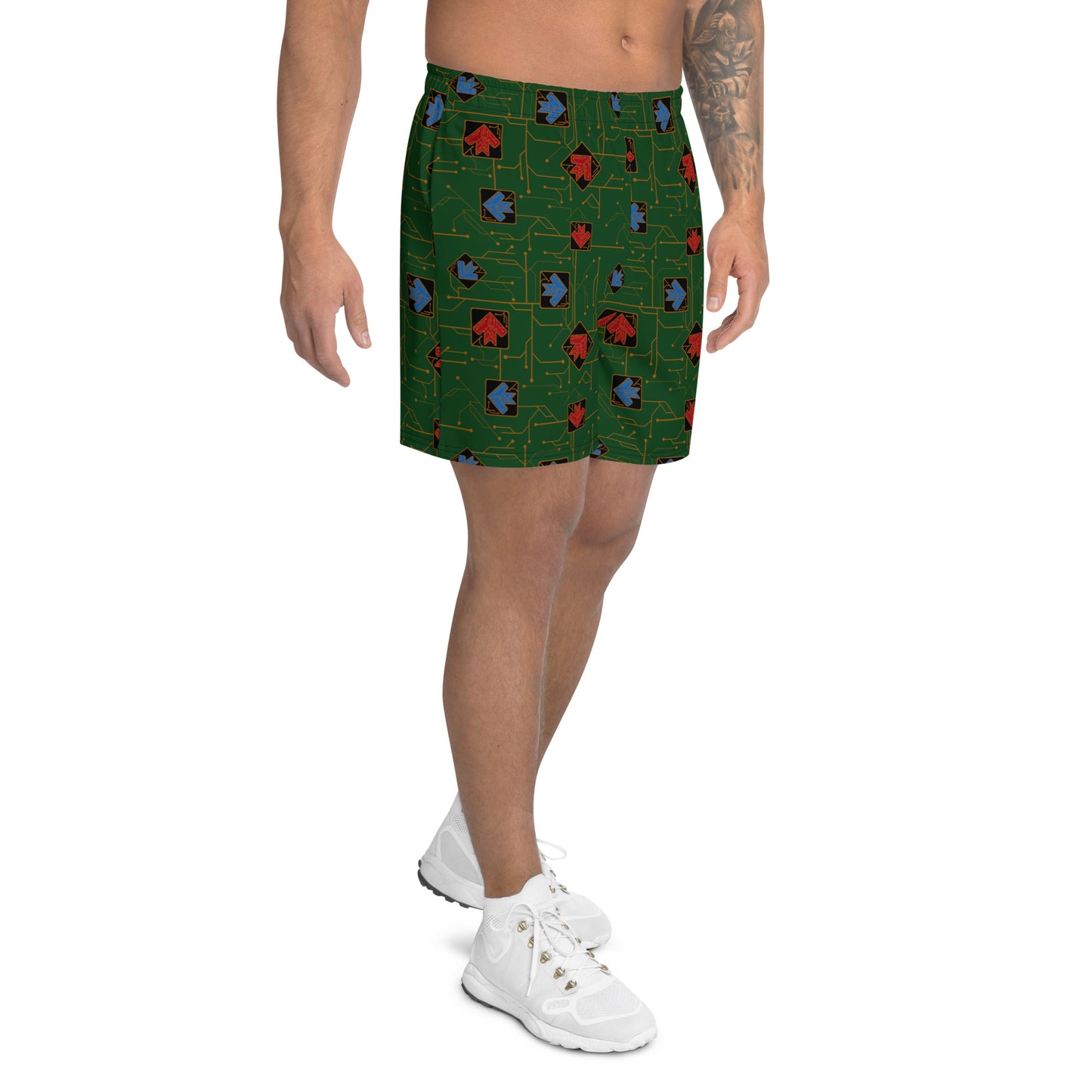 DDR Techno (Green) - Unisex Shorts