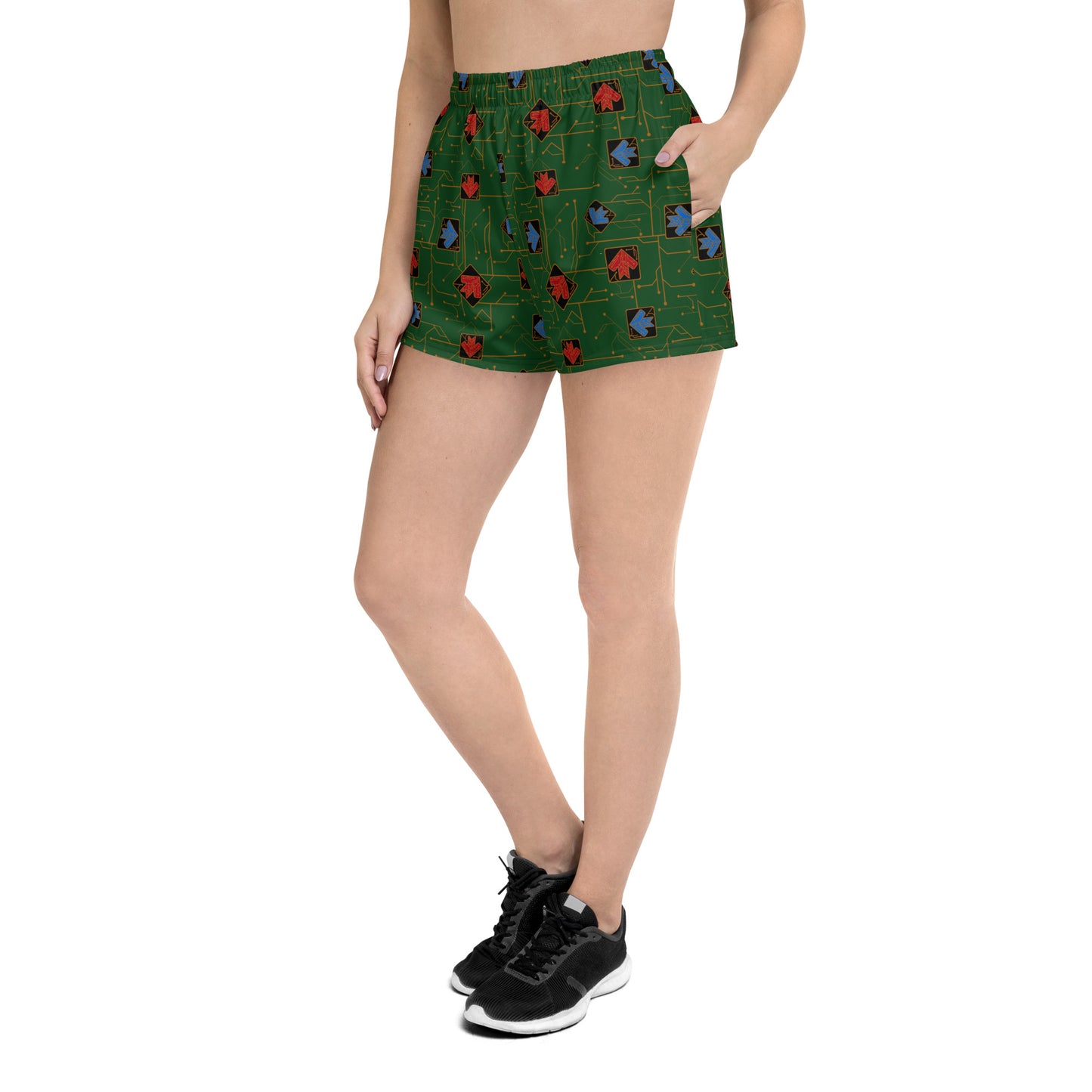 DDR Techno (Green) - Feminine Shorts