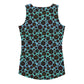 Tamaneko Pattern (Blue) - Ladies Tank (Poly Jersey)