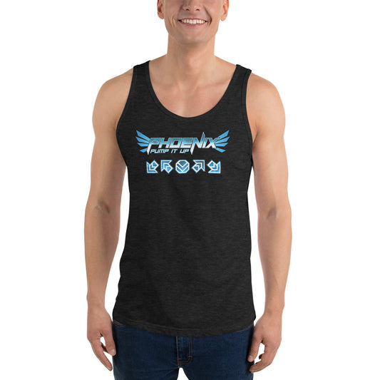 PIU Phoenix (Blue) - Unisex Cotton Tank