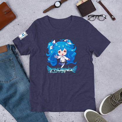 PIU Phoenix 24 Azura Chibi - Unisex Cotton t-shirt