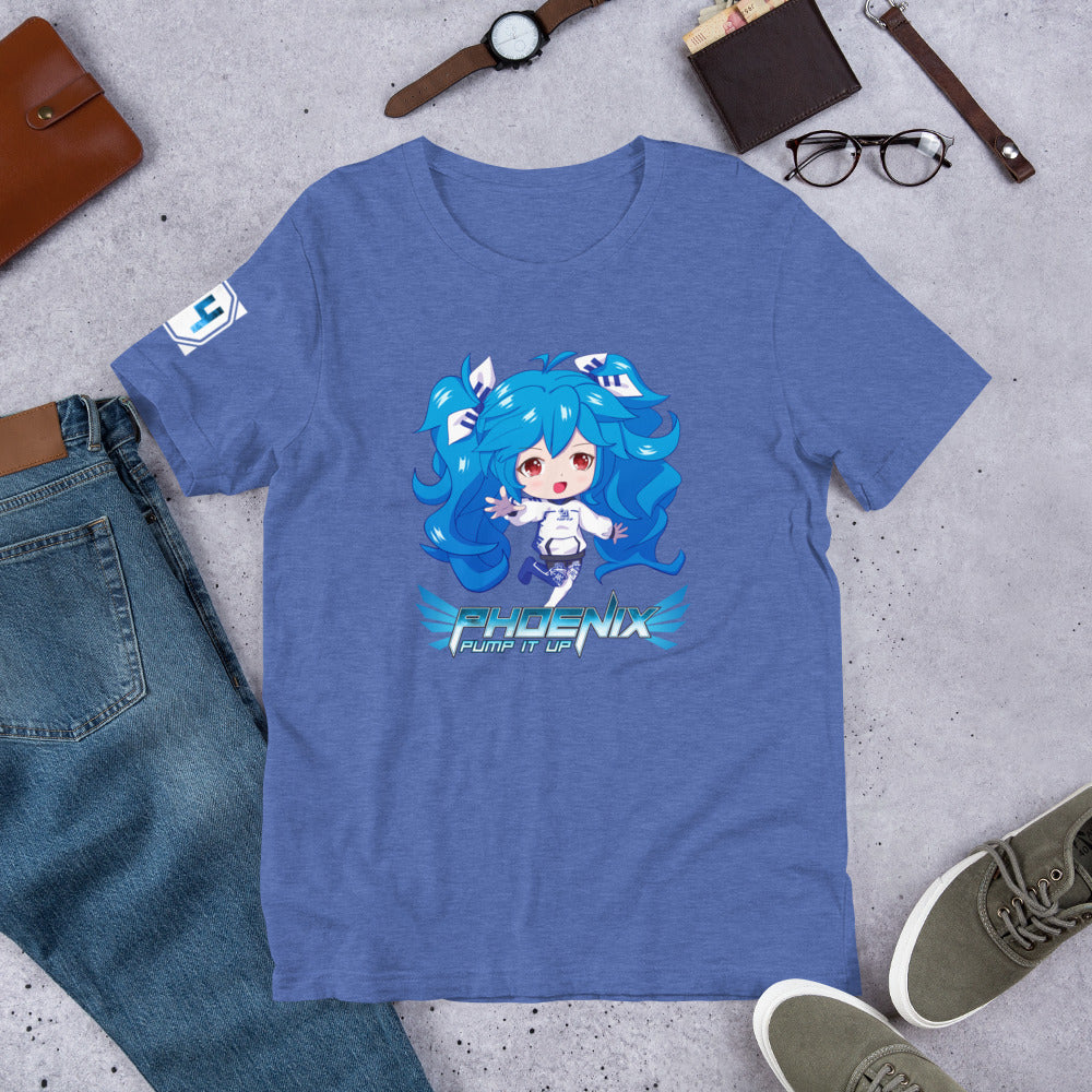 PIU Phoenix 24 Azura Chibi - Unisex Cotton t-shirt