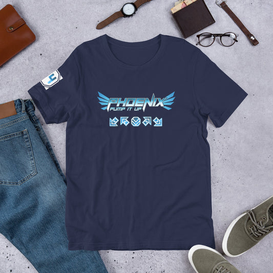 PIU Phoenix (Blue) - Unisex Cotton T-shirt