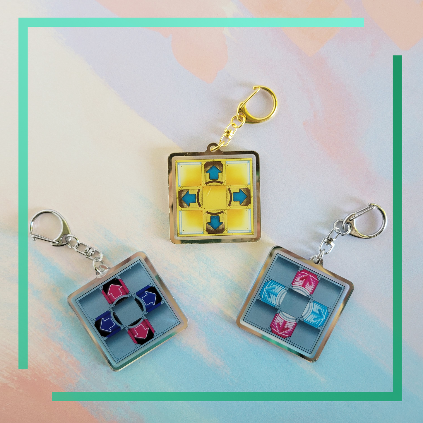 Acrylic Keychains - DDR Pad