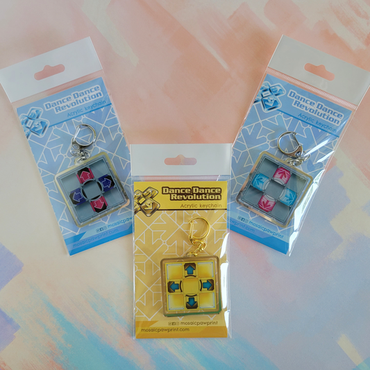 Acrylic Keychains - DDR Pad