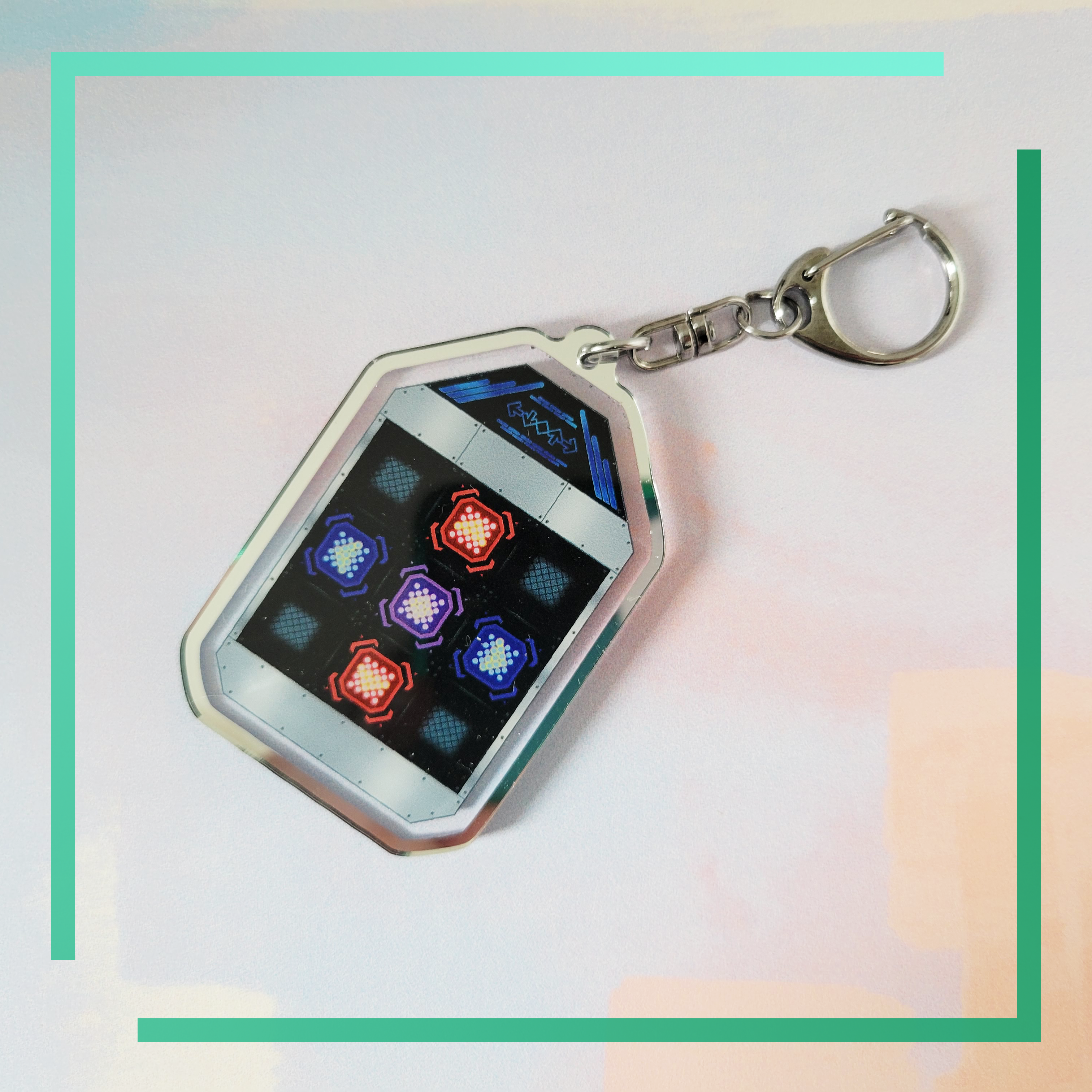 Acrylic Keychain - SMX Pad – Mosaic Pawprint