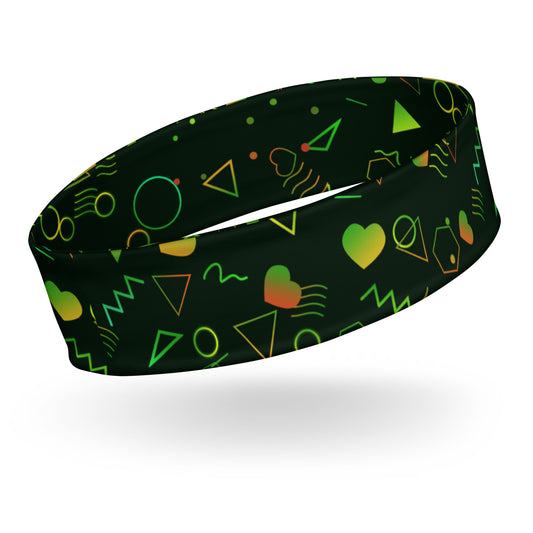 Arcade Carpet Pattern (Green) - Headband