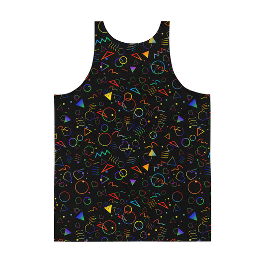 Arcade Carpet Pattern (Rainbow) - Unisex Tank (Poly Jersey)