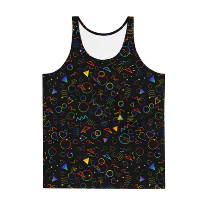 Arcade Carpet Pattern (Rainbow) - Unisex Tank (Poly Jersey)