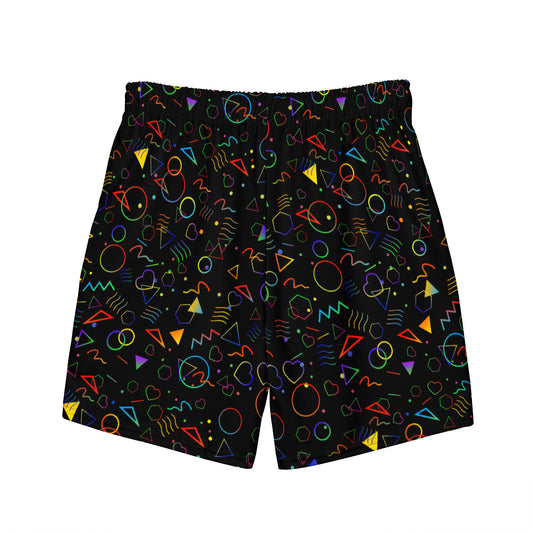 Arcade Carpet Pattern (Rainbow) - Swim Trunks