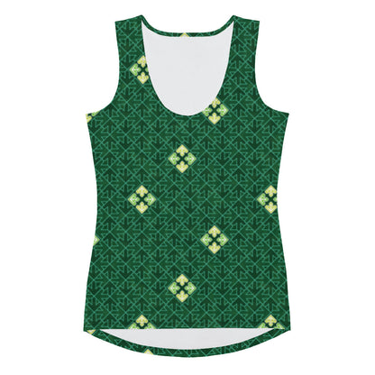 DDR Pattern (Green) - Ladies Tank (Poly Jersey)